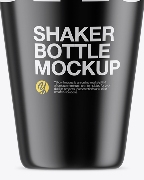 Glossy Shaker Bottle Mockup