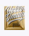 Metallic Sachet Mockup