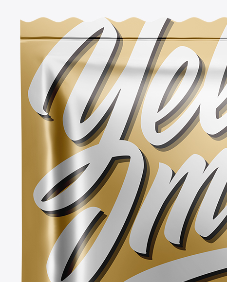 Metallic Sachet Mockup