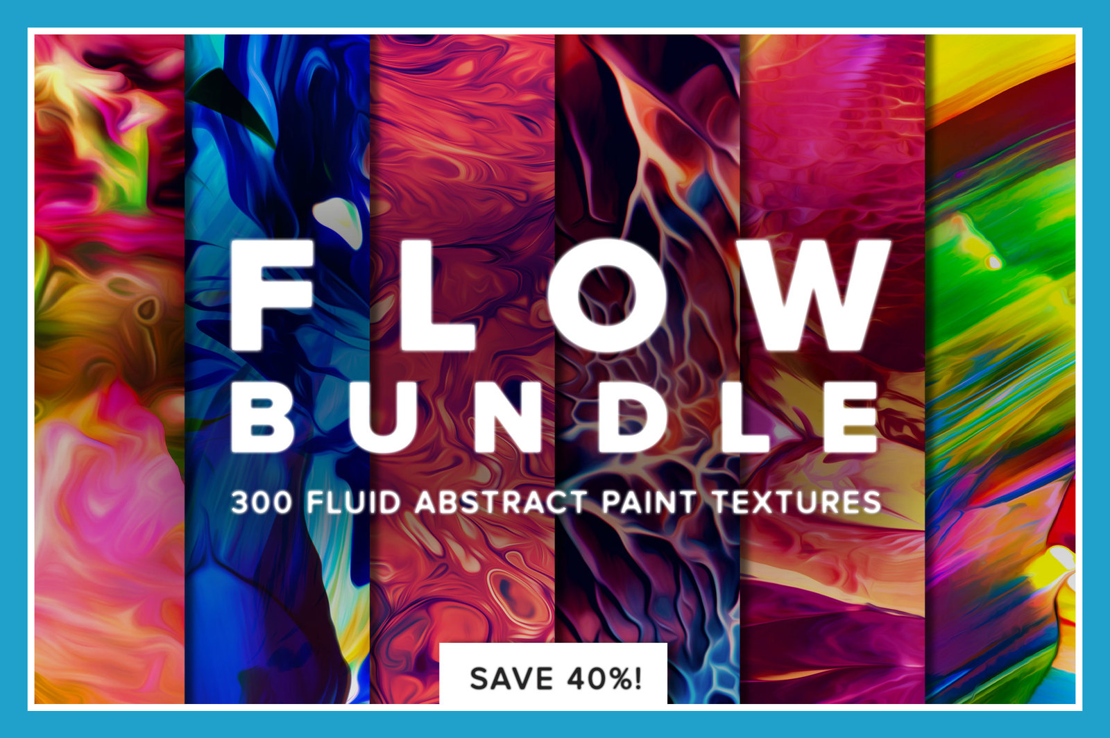 Flow Bundle: 300 Fluid Abstract Paintings