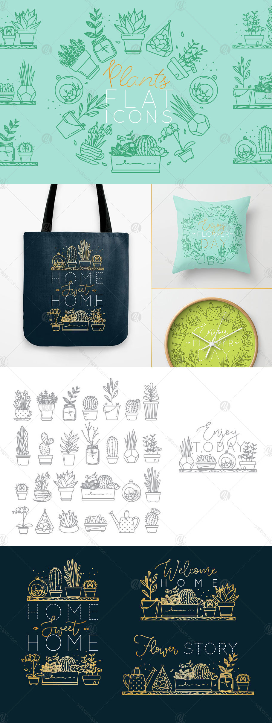Plants Flat Icons Plants Flat Icons