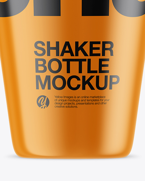 Glossy Shaker Bottle Mockup