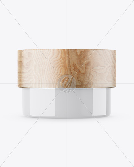 Glossy Cosmetic Jar Mockup