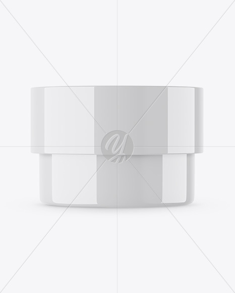Glossy Cosmetic Jar Mockup Glossy Cosmetic Jar Mockup