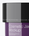 Glossy Cosmetic Jar Mockup Glossy Cosmetic Jar Mockup