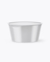 Glossy Yogurt Cup Mockup (High-Angle Shot)