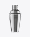 Metallic Shaker Bottle Mockup