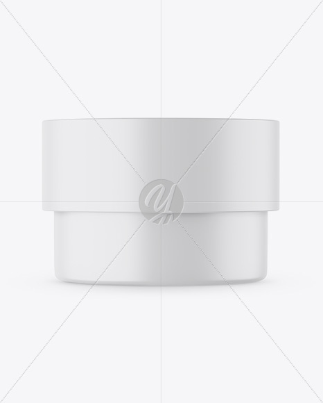 Matte Cosmetic Jar Mockup