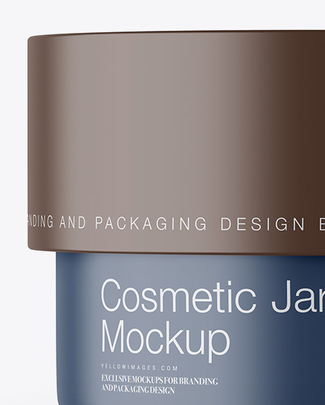 Matte Cosmetic Jar Mockup Matte Cosmetic Jar Mockup