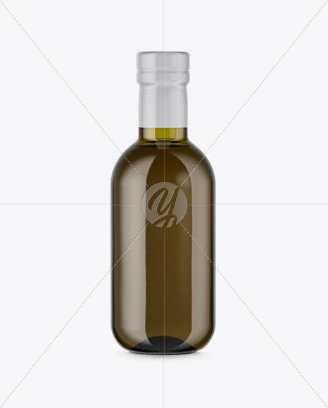 Green Glass Bottle Mockup