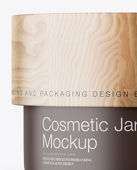 Ceramic Cosmetic Jar Mockup