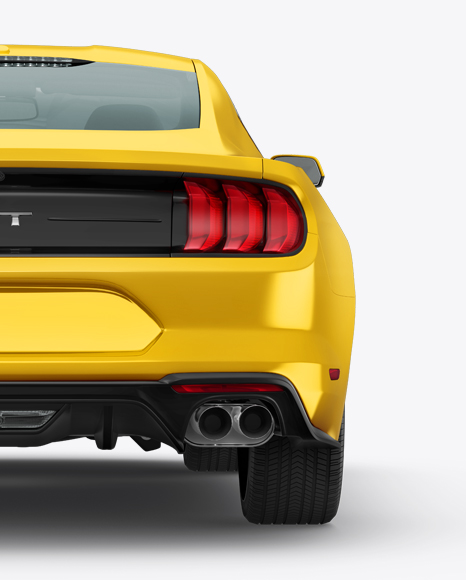 Mustang GT Mockup - Back View