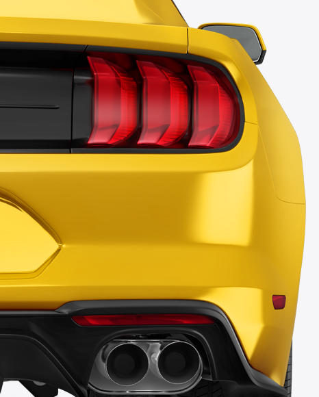 Mustang GT Mockup - Back View