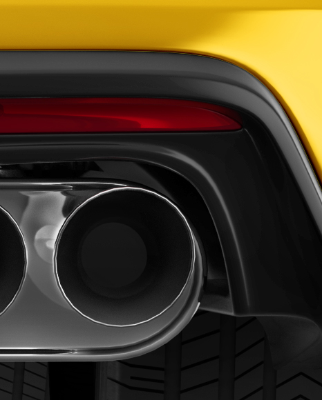 Mustang GT Mockup - Back View