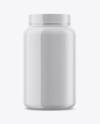 Plastic Jar in Shrink Sleeve Mockup