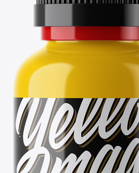 Glossy Dropper Bottle Mockup