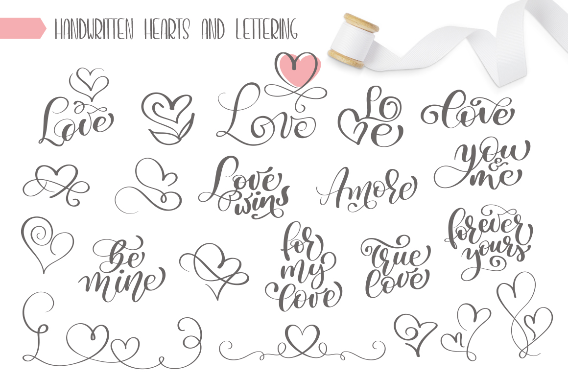 Valentines Hand Drawn Vector Collection Valentines Hand Drawn Vector Collection