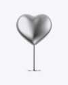 Metallic Heart Shape Stand - Front View