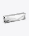 100g Metallic Butter Block Mockup - Half Side View (High-Angle Shot)