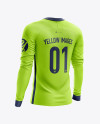 Men’s Soccer Jersey LS mockup (Back Half Side View)