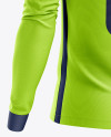 Men’s Soccer Jersey LS mockup (Back Half Side View)