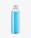 Clear PET Cosmetic Bottle Mockup Clear PET Cosmetic Bottle Mockup