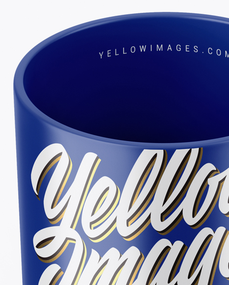 Matte Mug Mockup (High-Angle Shot)