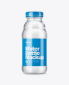 Clear Glass Water Bottle Mockup