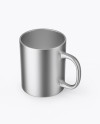 Metallic Mug Mockup (High-Angle Shot)