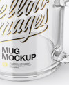 Glass Mug Mockup (High-Angle Shot)