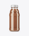 Clear Glass Chocolate Milk Bottle Mockup