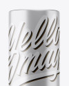 Opened Matte Metallic Storage Jar Mockup - Front View Opened Matte Metallic Storage Jar Mockup - Front View