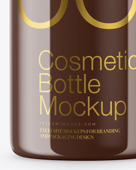 Glossy Cosmetic Bottle Mockup Glossy Cosmetic Bottle Mockup