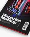 Magazine Mockup - Half Side View