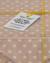 Kraft Paper Gift Packaging Mockup - Front View (High Angle Shot)