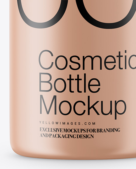 Matte Cosmetic Bottle Mockup