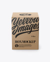 Kraft Paper Box Mockup - Front View (High-Angle Shot)