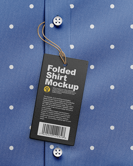 Folded Shirt Mockup - Top View