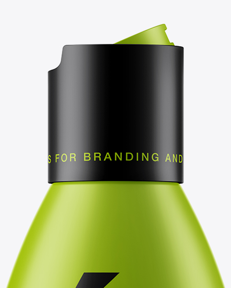 Opened Matte Cosmetic Bottle Mockup