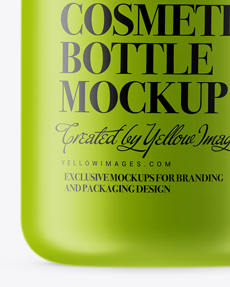 Opened Matte Cosmetic Bottle Mockup