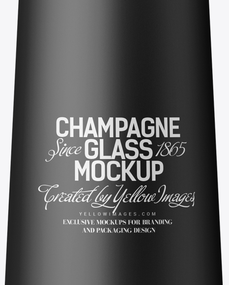 Champagne Matte Glass Mockup