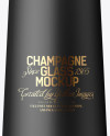 Champagne Matte Glass Mockup