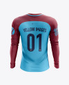 Men’s Soccer Team Jersey LS mockup (Back View)