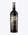 Dark Glass Bordeaux Bottle Mockup