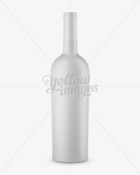 Matte Bordeaux Wine Bottle Mockup