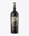 Matte Bordeaux Wine Bottle Mockup - Free Download Images High Quality