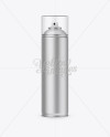 Aluminum Sprayer W/ Clear Cap Mockup