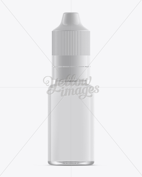 Clear Flavor Drops Bottle Mockup