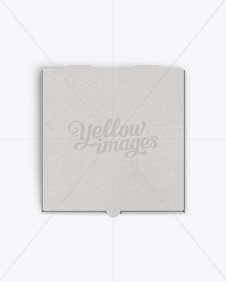 Pizza Box Mockup - Top View