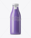 Blueberry Smoothie Bottle Mockup